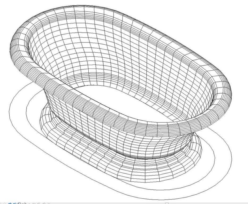 Bathtub 3D RFA Model