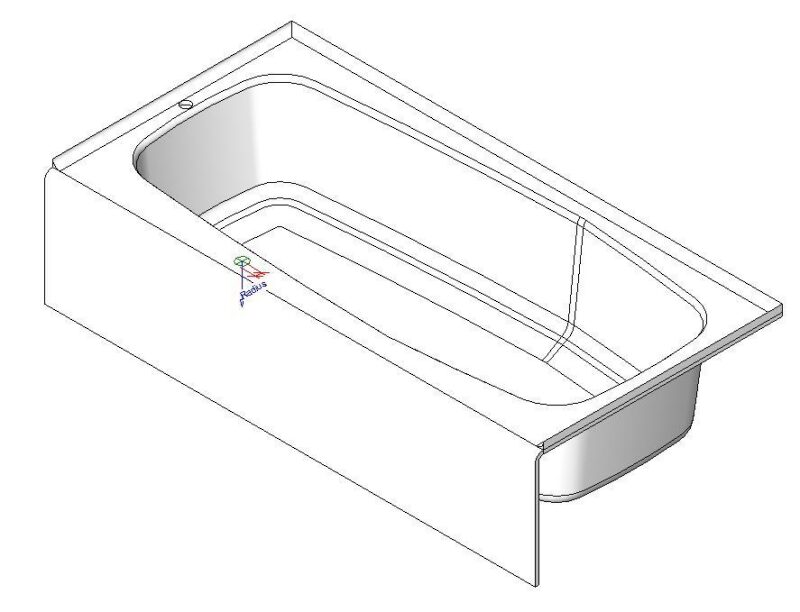 Bathtub 3D RFA Model