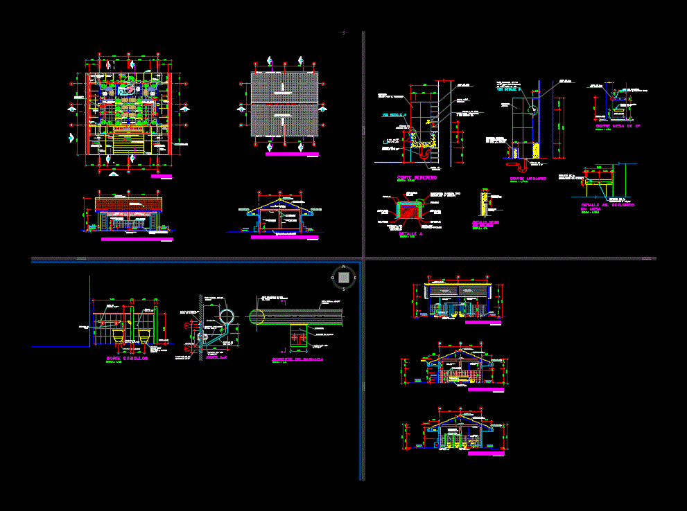 Battery Bathrooms DWG Detail for AutoCAD • Designs CAD