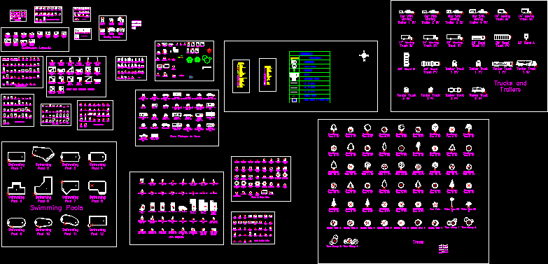 Blocks--Furniture, Trees, Vehicles, Etc DWG Block for AutoCAD • Designs CAD