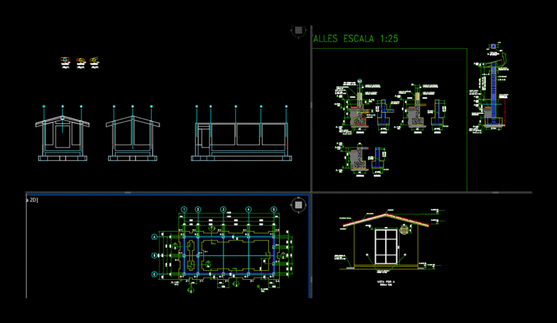 Booth Control – Foundations DWG Detail for AutoCAD