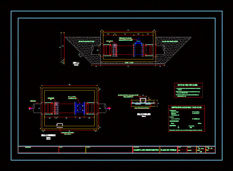 Booth Hydrometric DWG Block for AutoCAD