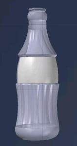 Bottle Container 3D DWG Model for AutoCAD
