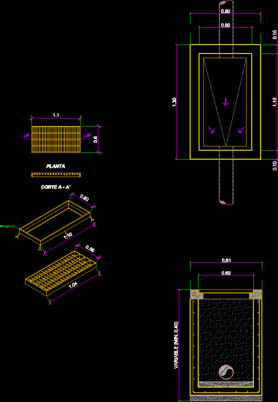 Breakdown Recovery Well Water DWG Detail for AutoCAD