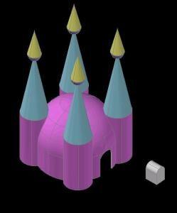 Castle 3D DWG Model for AutoCAD
