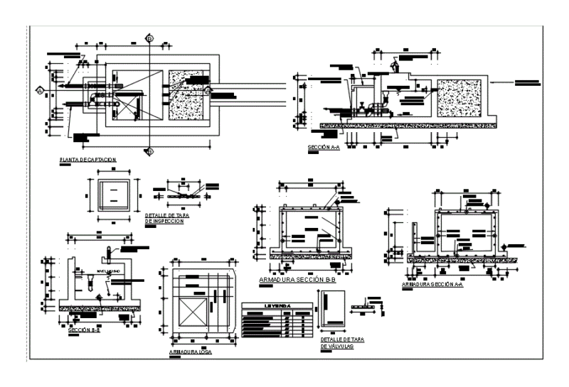 Catchment DWG Block for AutoCAD