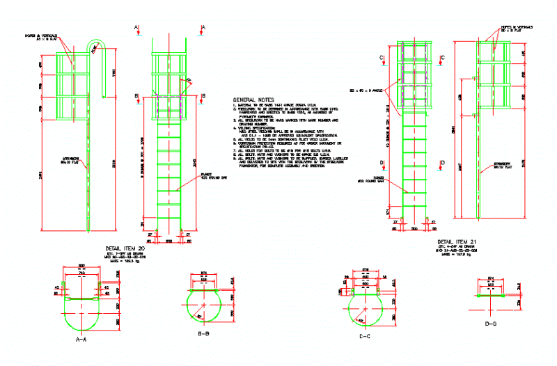 Catladder DWG Detail for AutoCAD