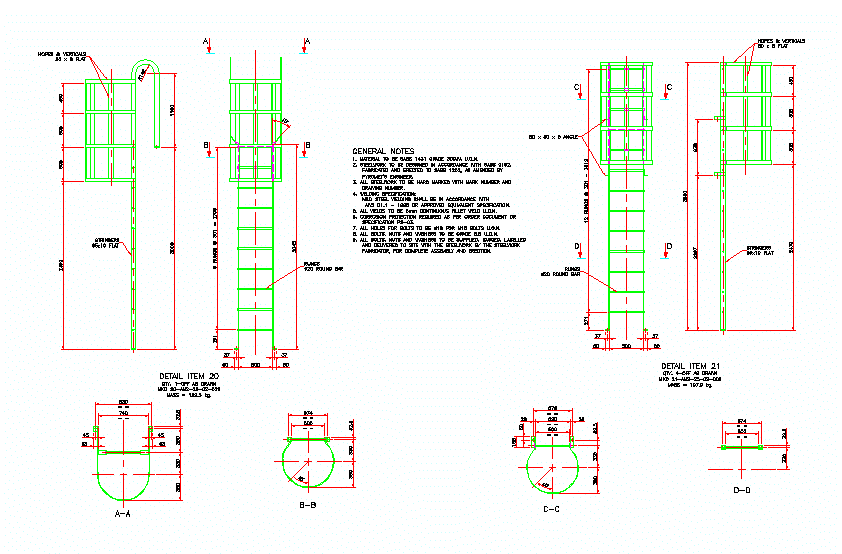 Catladder DWG Detail for AutoCAD • Designs CAD