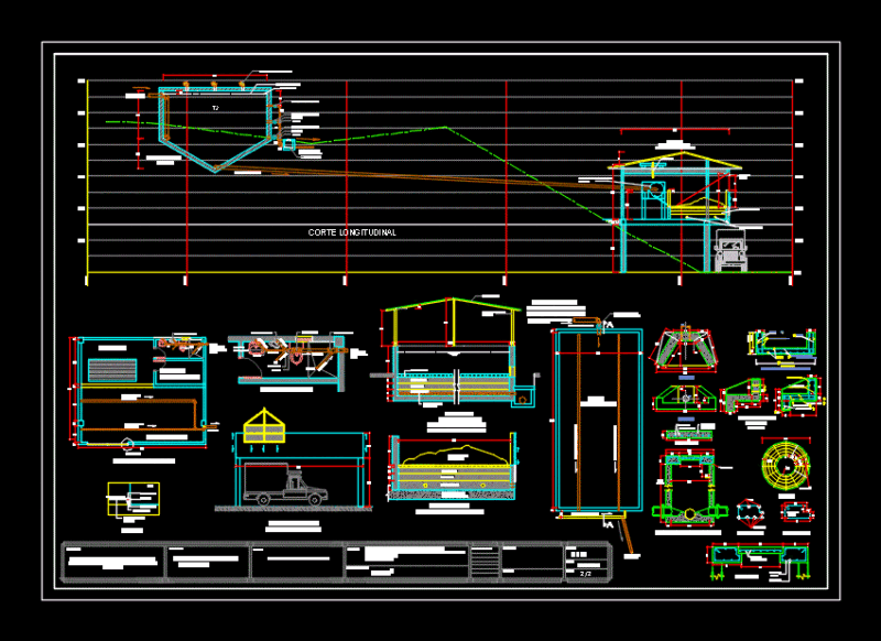 Centrifuge Sludge Treatment DWG Block for AutoCAD