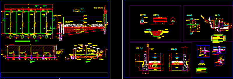 Channel Of Muds Drying DWG Block for AutoCAD