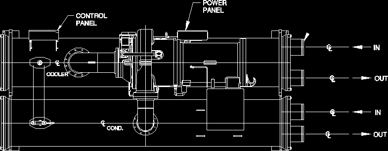 Equipment Installation Scheme Chiller 3d Dwg Detail F 3769