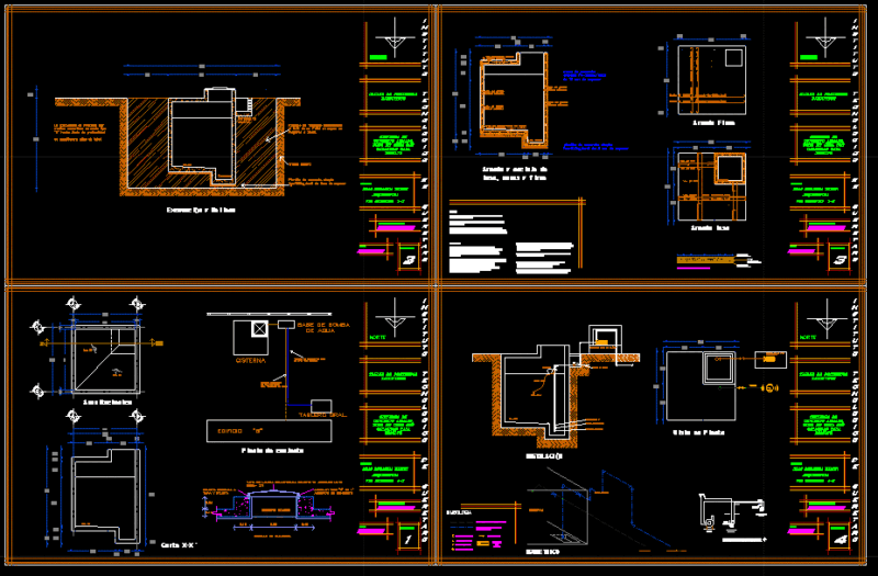 Cistern DWG Detail for AutoCAD