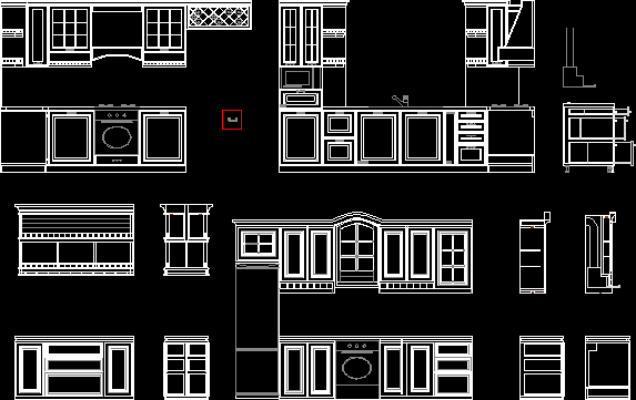 Classic Kitchen Dwg Section For Autocad Designs Cad