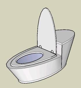 Commode Guide 3D SKP Model for SketchUp