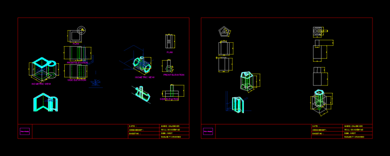 Composition Design DWG Block for AutoCAD