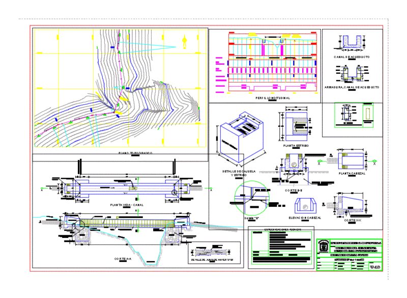Concrete Aqueduct DWG Detail for AutoCAD