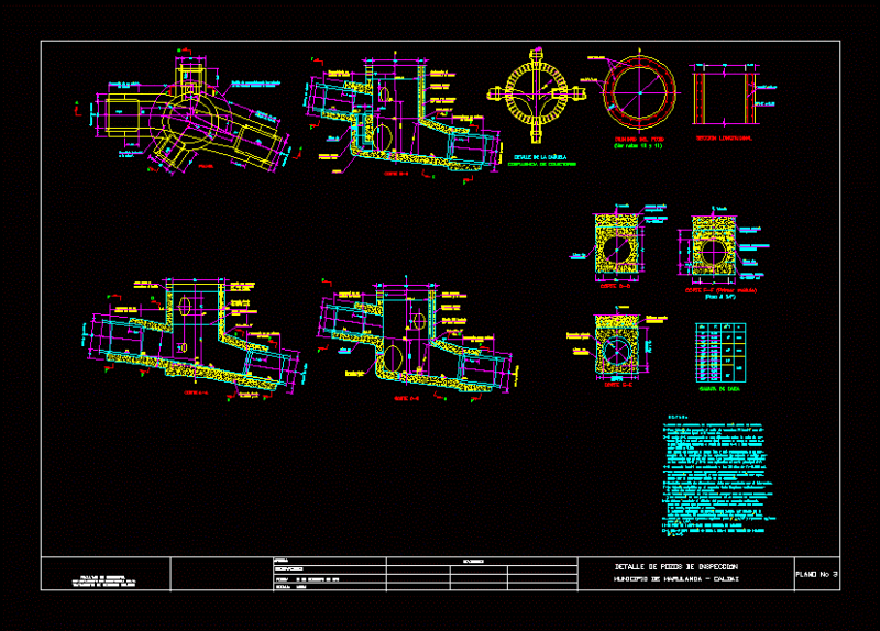Constructive Detail Manholes DWG Full Project for AutoCAD