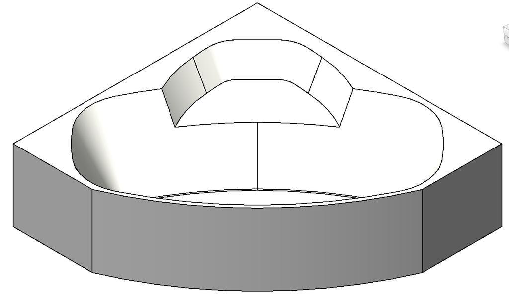 Corner Bathtub I 3D RFA Model