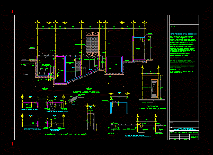 Court Wastewater Treatment Plant Wwtp DWG Section for AutoCAD • Designs CAD