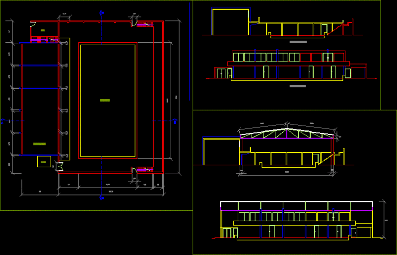 Cover Swiming Pool DWG Detail for AutoCAD