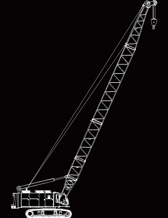 tower crane autocad block