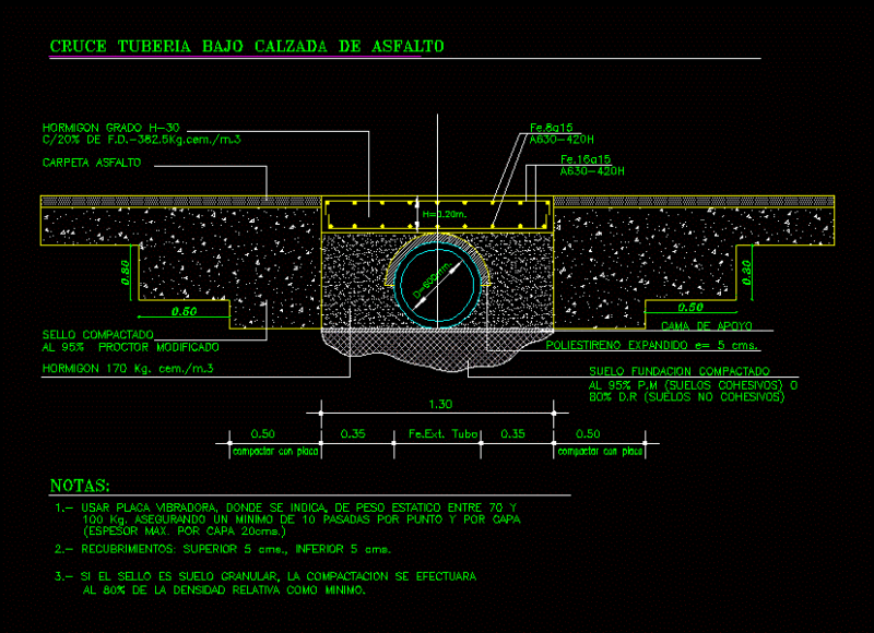 Cruze Pipe Under Road DWG Block for AutoCAD
