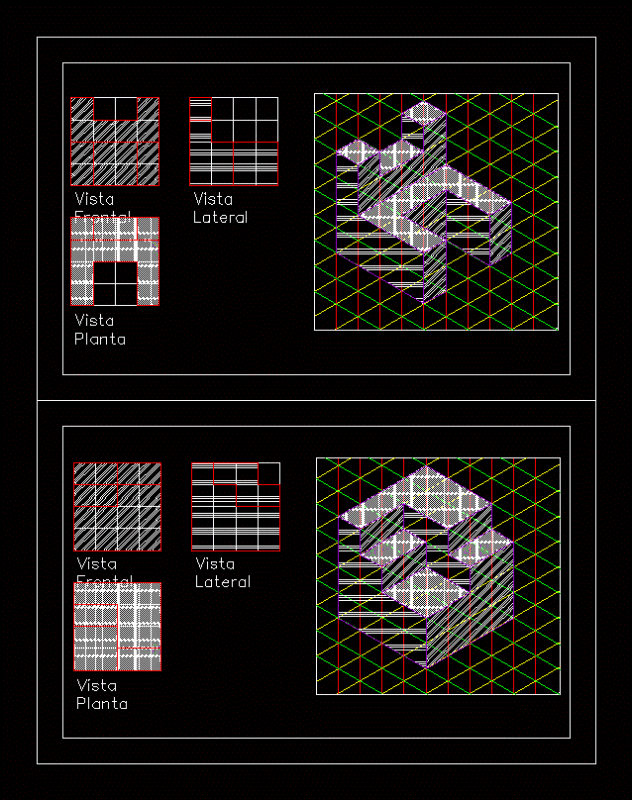 Descriptive Geometry DWG Block for AutoCAD