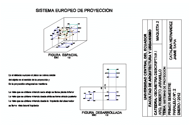 Descriptive Geometry DWG Full Project for AutoCAD