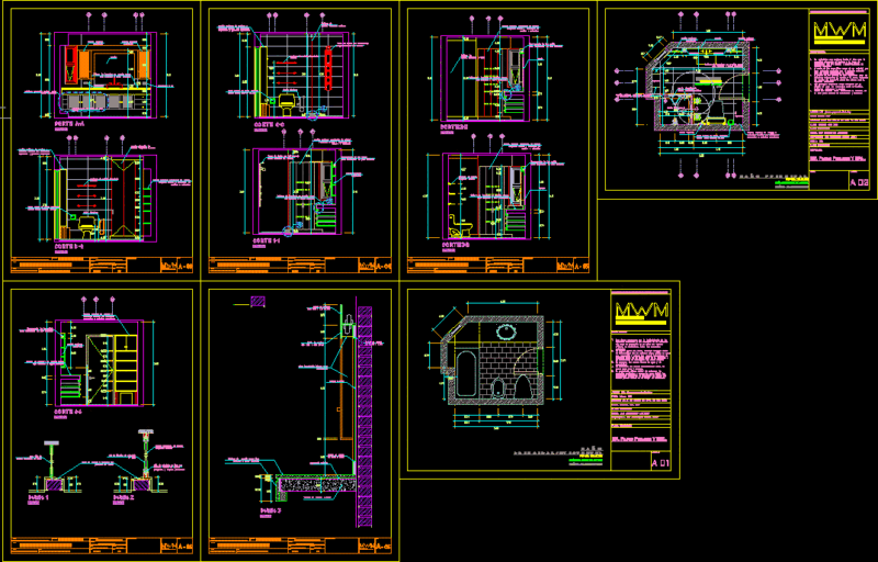 Design Of Bathroom DWG Block for AutoCAD