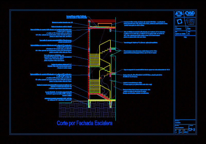 Detail Ladder – Court DWG Detail for AutoCAD