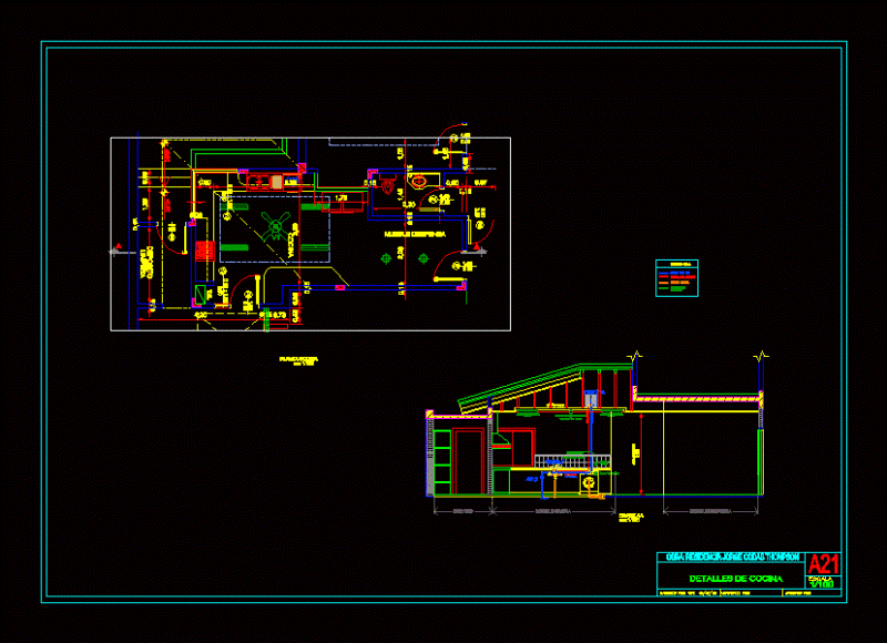 Detail Of Kitchen DWG Detail for AutoCAD