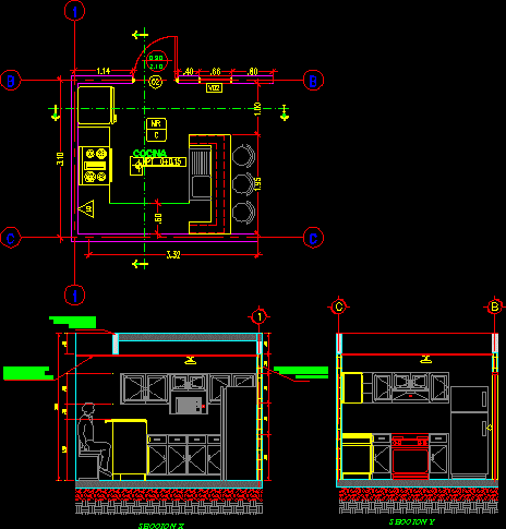 Detail Of Kitchen DWG Detail For AutoCAD Designs CAD