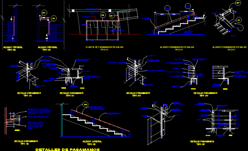 Detail Of Railing DWG Detail for AutoCAD