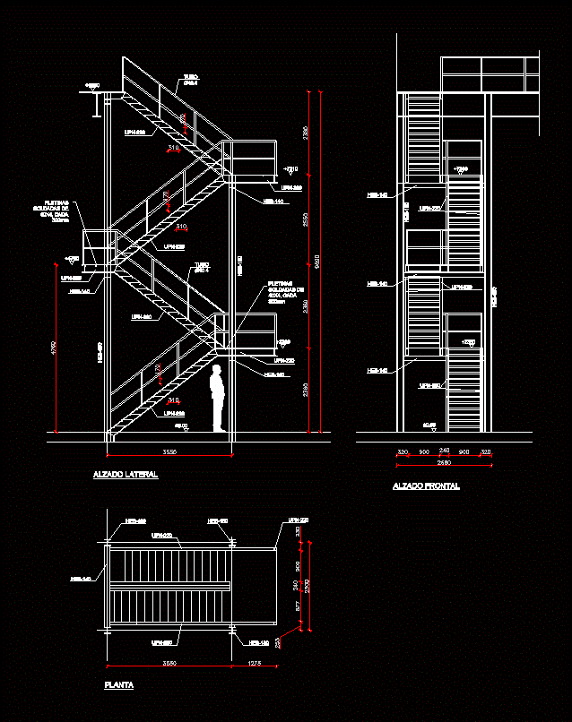 Detail Of Stairs DWG Detail for AutoCAD • Designs CAD