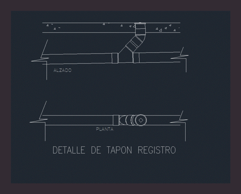 Detail Plug Register DWG Plan for AutoCAD