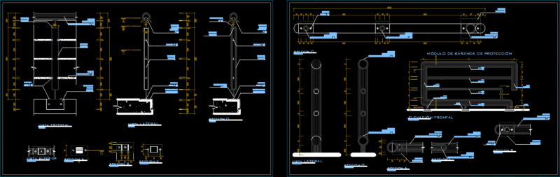 Detail Rail DWG Detail for AutoCAD