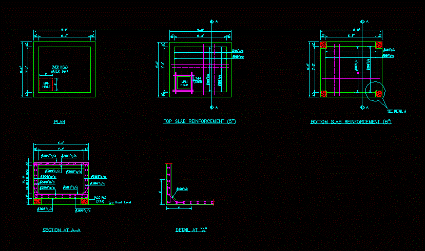 Detail Tank For Small Houses DWG Detail for AutoCAD • Designs CAD