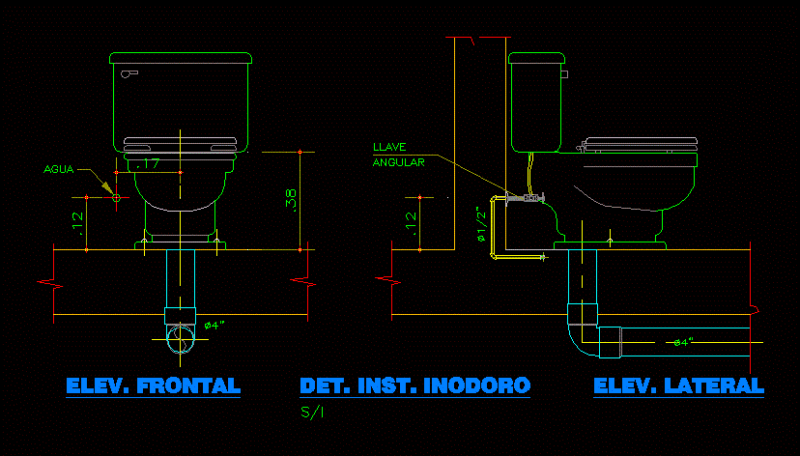 Detail Toilet DWG Detail for AutoCAD