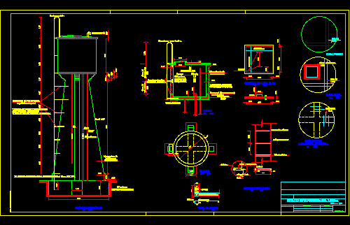 Detail Watr Tank In Ho Ao Of 5000its DWG Detail for AutoCAD • Designs CAD