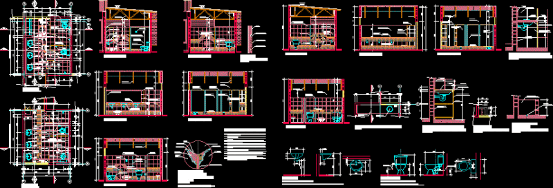 Details Of Bath DWG Detail for AutoCAD