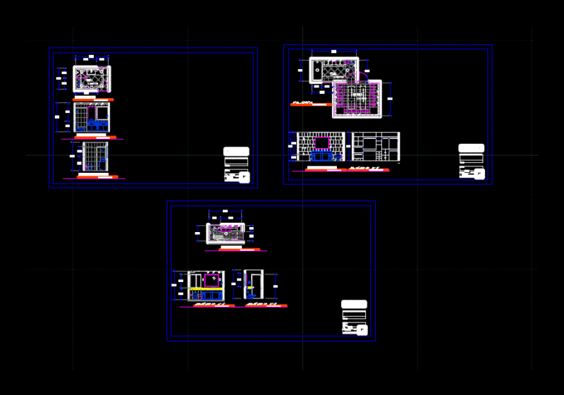 Details Of Bathrooms And Toilets DWG Detail for AutoCAD
