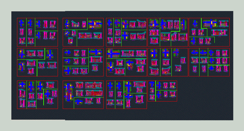 Medical Care, Hospitals, Clinics and Healthcare Blocks DWG ZIP Detail