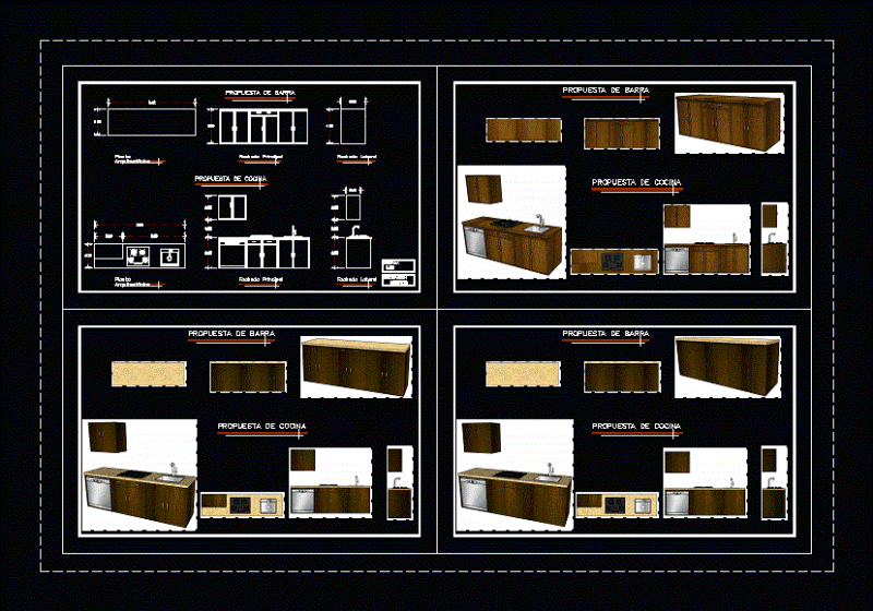Details Of Kitchen DWG Detail for AutoCAD
