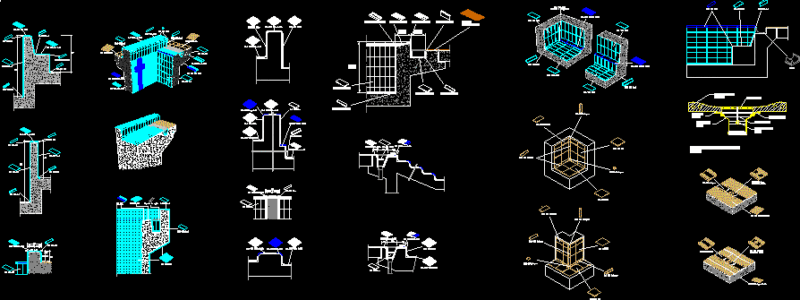 Details Pool DWG Detail for AutoCAD