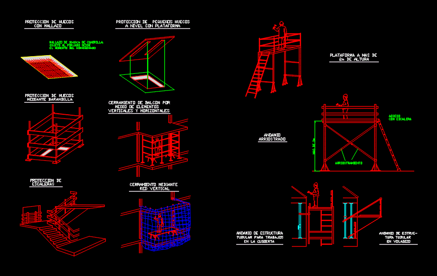 Details Scaffolding Work DWG Detail for AutoCAD • Designs CAD