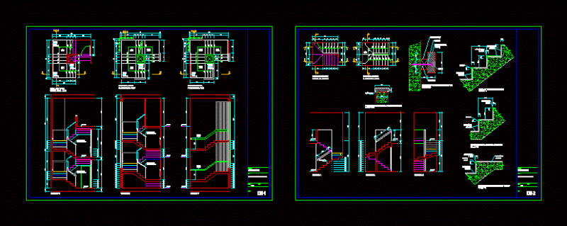 Details Stairs DWG Detail for AutoCAD