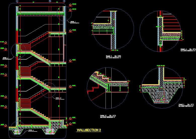 Details Stairs DWG Section for AutoCAD  Designs CAD