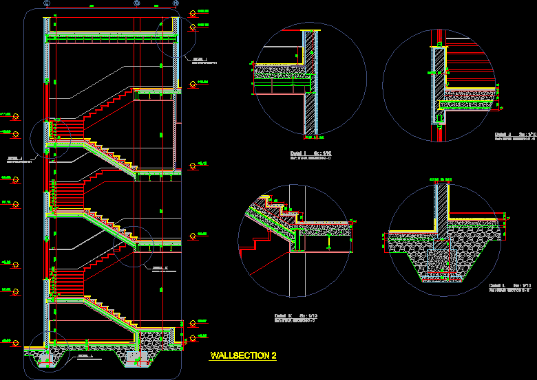 Details Stairs DWG Section for AutoCAD â€¢ Designs CAD