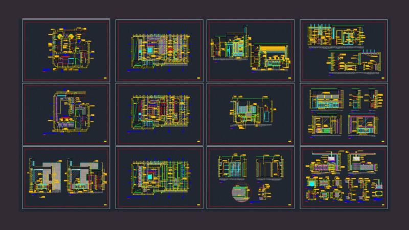 Development Kitchen Club House DWG Detail for AutoCAD