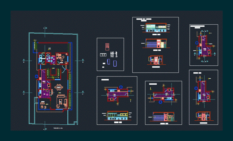 Development Kitchen Family DWG Block for AutoCAD